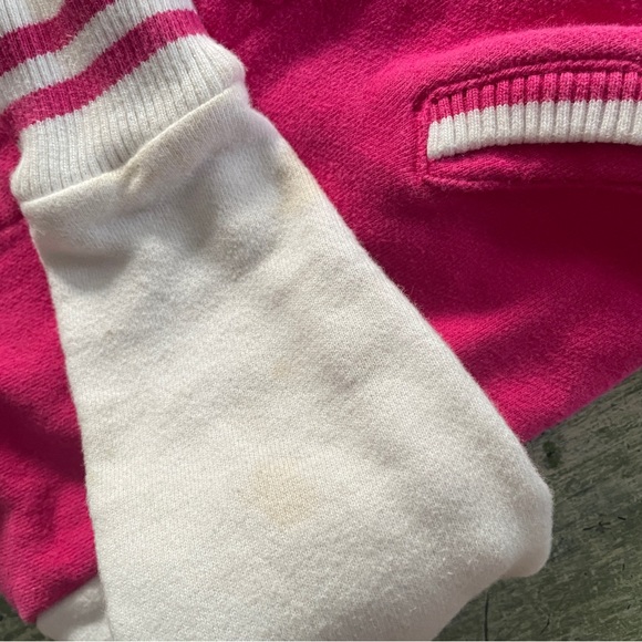 Disney Parks Pink Minnie Mouse Varsity style jacket. Size xxs (approx. 3-4t) - Picture 4 of 4